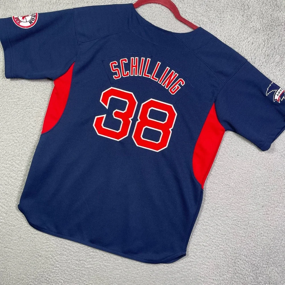 Kids‎ vintage Nike Boston Red Sox Curt Schilling Jersey